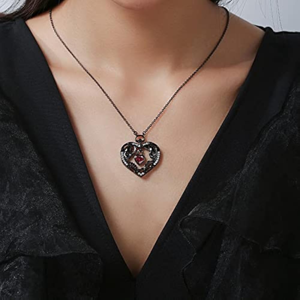 アクセサリー epic jewelry blackheartpendantnecklace Black heart pendant necklace – EPIC JEWELRY